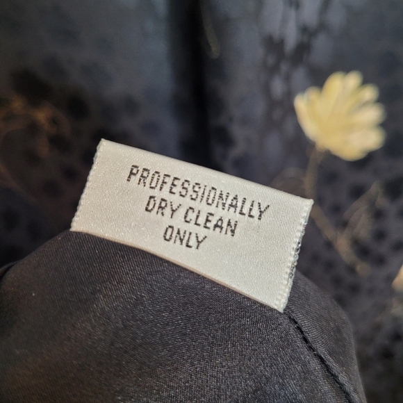 LIHLI Saks Fifth Black Silk Floral Dress - Picture 14 of 14